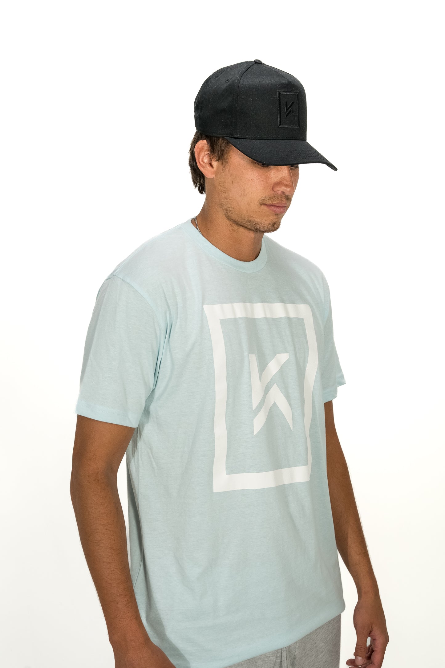 Kapono  Logo Tee - Light Blue