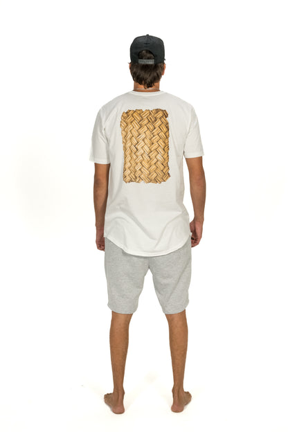 Aunty Eve's Lauhala Tee - White