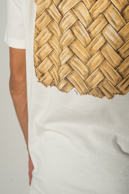 Aunty Eve's Lauhala Tee - White